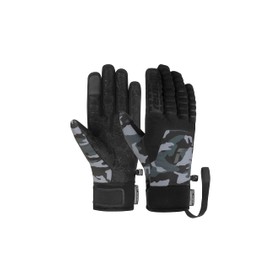 Raptor R-TEX® XT TOUCH-TEC™ with Wrist Strap and Waterproof Membrane, Pleasantly Warm Ski Gloves, Snow Gloves, Touch Screen, 9.5, Camo/Black, Camo/Black