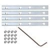 sourcing map 4pcs 20 Series Straight Line Connector 4 Inch