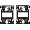 JeepTails Fallen Comrade USA American Flag Tail lamp Light Covers
