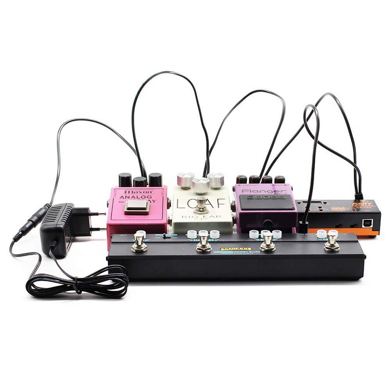 SONICAKE 9V DC 5-Way Daisy Chain Cable Right Angle Plug