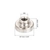 sourcing map Knurled Thumb Nut, 25Pcs M3x0.5mm Iron Round Knobs