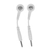 20Pcs Electrode Wires 2.0in Portable Replacement Button Electrode Lead Wires
