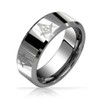 Bling Jewelry Square & Compass Freemason Masonic Titanium Wedding Band