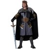InCharacter Costumes Men's Medieval King, Grey/Black, X-Large