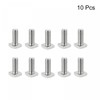 sourcing map Square Head Bolt, 10pcs M6x16mm Fully Thread 304