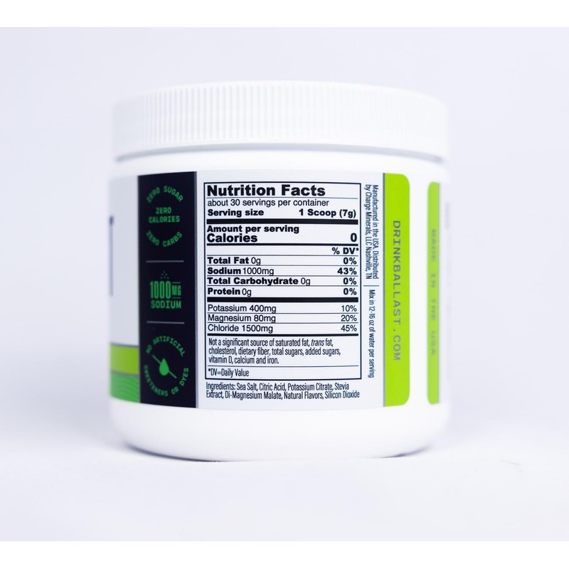 Ballast Zero-Sugar Electrolytes - Citrus Lime - Hydration Powder |