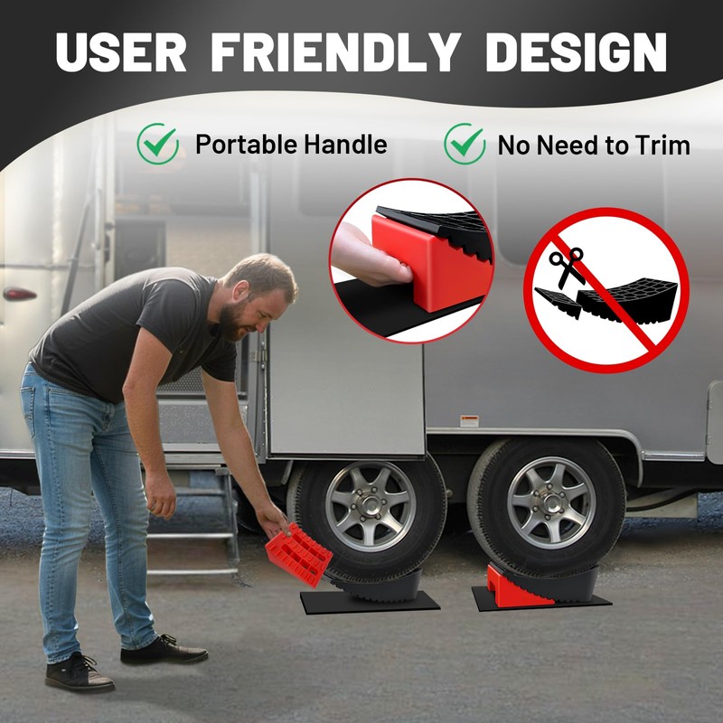 ROBLOCK RV Leveling Blocks Up to G.V.W 35000 LBS, Camper