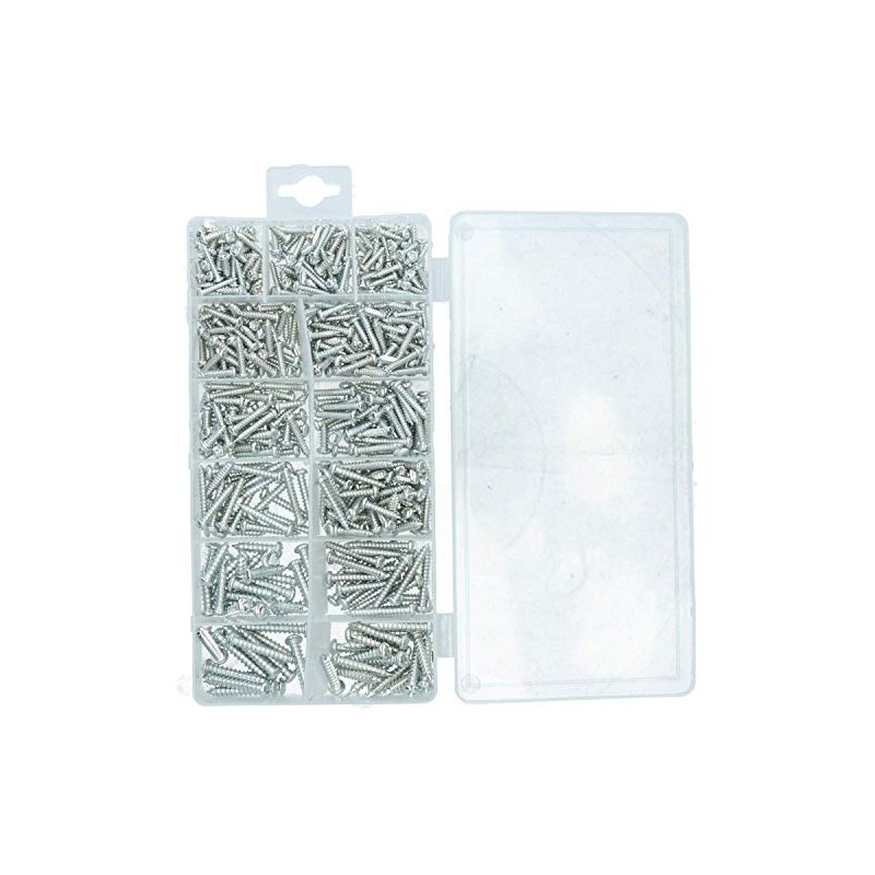 550 piece Metric Sheet Metal Self Tapping Screw Assortment kit