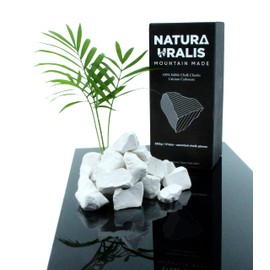 Natura Uralis Premium Belgorod Chalk Brockes, White Chalk Pieces, Amazing Cracking Point, Satisfying Earthy, Velvet and Firm Texture, ASMR Sensation, Natural Calcium Carbonate (200, g)
