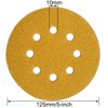 Aiyard 5-Inch 8-Hole Hook and Loop Sanding Discs 80-Grit Random