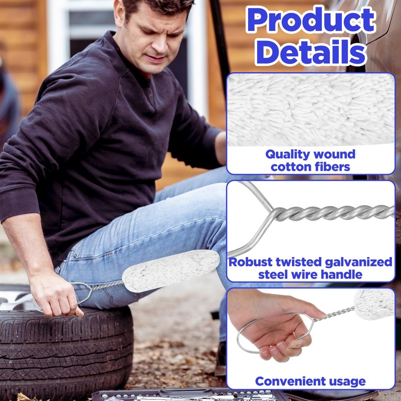 10 Pack Tire Lube Brush Applicator Swabs 11.8 Inches Extra