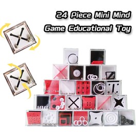 OBEST 24 Pieces Intelligence Game Toy, Mini Balanced Labyrinth Game Puzzle Boxes, Suitable for Challenging and Relieving Educational Skills of Children Gifts