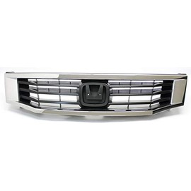 Parts N Go 2008-2010 Accord Sedan Black Front Grille with Chrome Molding - 71126TA5A00 HO1202104