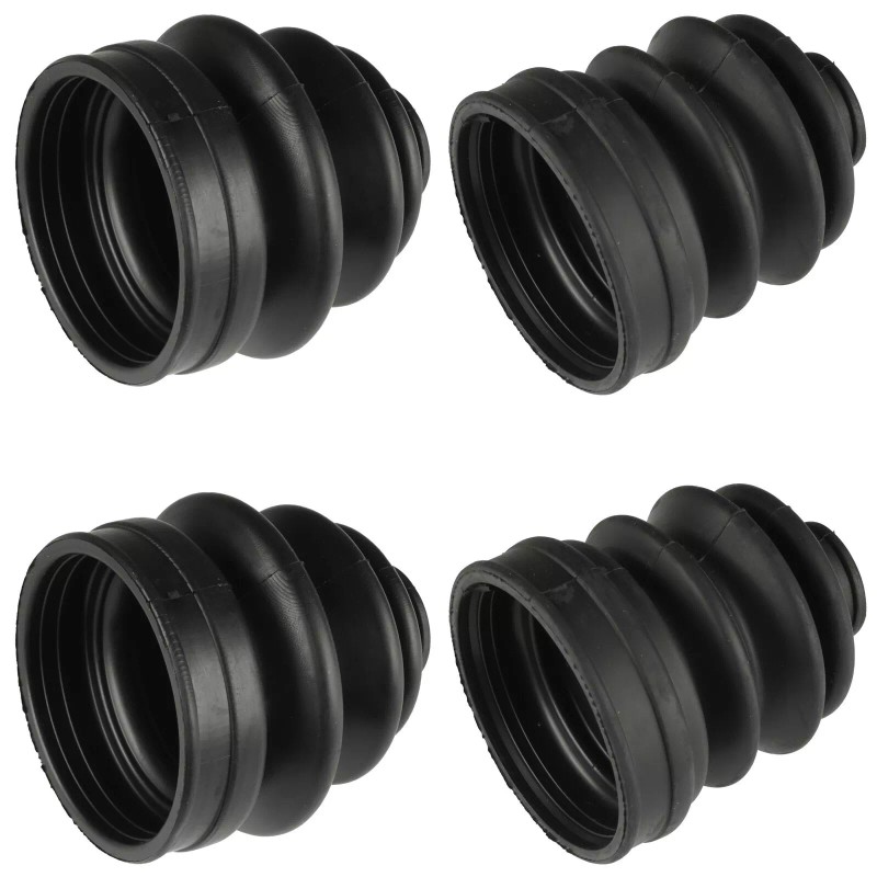 Caltric 2 Rear Axle Inner Outer CV Boot Kit for