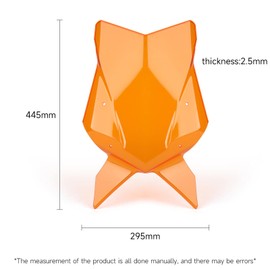 FWXEOZ Motorcycle Windshield for 790duke 790 Duke 890 Wind Protector Guard 790 Duke 18-24 & 890 Duke 20-23, 3 Colors Wind Screen Shield Grey/Transparent/Orange 790 890 Windshields (Orange)