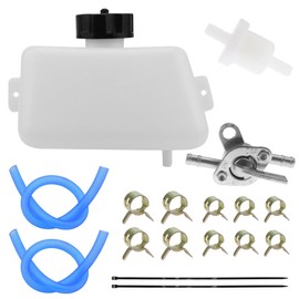 PRO BAT Petrol Fuel Tank + Inline Shut Off Valve Petcock + Filter Hose Line for 2 Stroke 43 47cc 49CC Quad ATV Mini Moto Kids Dirt Pit Bike Pocket Rocket Scooter