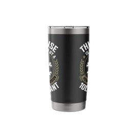 Small Dog Funny 10lb Tyrant Protective Yorkie Stainless Steel Insulated Tumbler