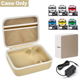 Applicable to King Jim Label Printer- "Tepra" PRO SR-MK1 & AC Adapter Tepra PRO AC1116J Protective Storage Case for Tepura Body Label Printer & Tape Cartridge Tepra PRO 6/ 9/ 12/ 15/ 18mm Tepra Case