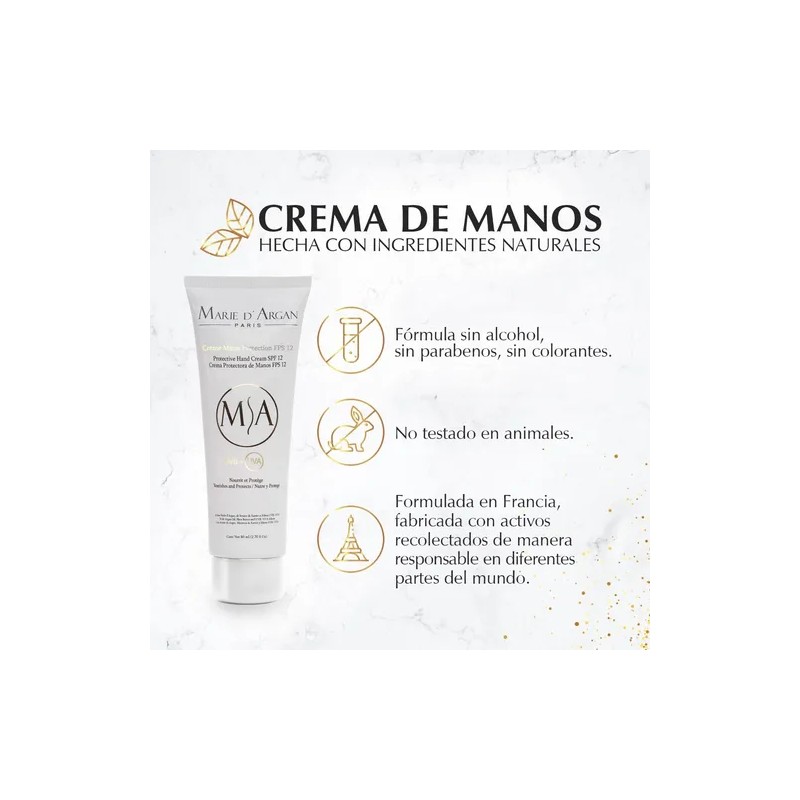 Crema Para Manos 80, Protección Solar Fps12