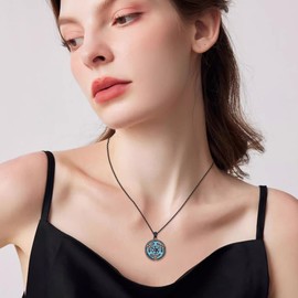 ONEFINITY Hecate Necklace 925 Sterling Silver Wheel Of Hecate Pendant Wiccan Pagan Jewellery Gifts For Women Men