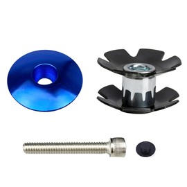 PLATT Bike Headset Top Cap Aluminum Alloy Headset Star Nut Stem Cap Fits 1-1/8" Stems and Forks