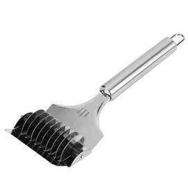 Staless Manual 22×7×6 Stainless Steel Noodle Lattice Roller Dough Cutter Pasta Spaghetti Maker for Kitchen Cooking Tools