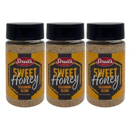 Streit's Sweet Honey Seasoning - Barbecue Rub, Shaker Included, Kosher Certified, No MSG Added, All-Natural Ingredients, Family Owned (5.5oz, Pack of 3)