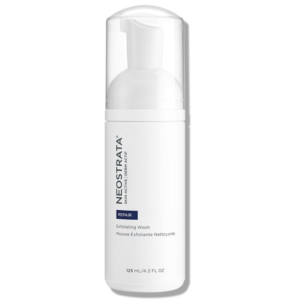 NEOSTRATA Exfoliating Wash Revitalizing Foaming Facial Cleanser with Polyhydroxy Acid For All Skin Types Soap-Free Fragrance-Free, 4.2 Fl Oz (Pack of 1)