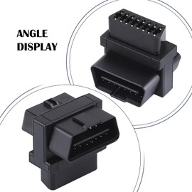 Ranoff OBD2 OBDII Full 16 Pin Male to Dual Female Adapter 1 to 2 Port Extension Converter for All Standard OBD2 Devices Diagnostic Extender Connector