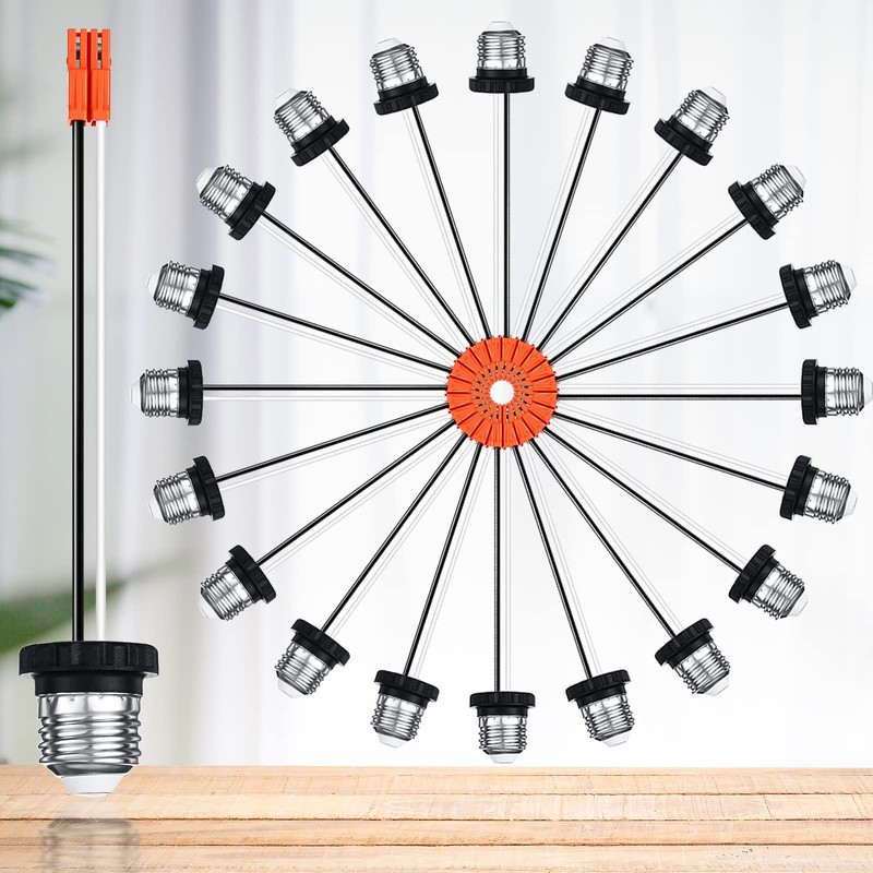 Zhengmy 6 Pcs E26 Socket Adapter, Medium Base Male Screw