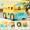 PLAY Yellow School Bus Toy for Toddlers with Figures and