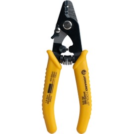 Jonard Tools JIC-375 Three Hole Fiber Optic Stripper – Strips 1.6-3.0mm Jacket, 600-900μm Buffer, 250μm Coating, Precision Tool with Angled Jaw and Safety Lock