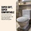 MAYSHINE Toilet Lid Cover - Sage Green, Plush Microfiber Oval