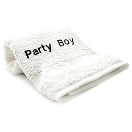 Towels with Attitude Party Boy Embroid Towel
