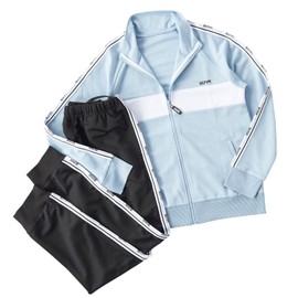 Lepial Mario 143850 Jersey Top and Bottom Set, Track Jacket, Long Pants, Active Wear, Girls, saxon blue