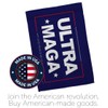Blue Ultra MAGA Garden Flag - Americana Political President Democrat