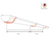 INEFA Gutter Iron, Gutter Holder, Semicircular NW125 / 125 mm