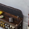 LEILISI Shoe Bench, Storage Rack Organizer with Cushion 2 Tier