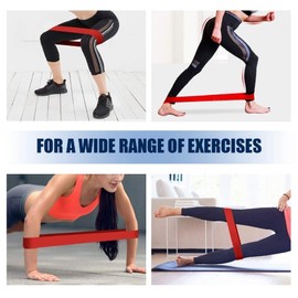 Pack of 5 Natural Latex Resistance Bands Set For Men And Women Great Fitness Exercise Loop Bands Different Resistance Levels Bands Set For Yoga Cross Fit Home Fitness And Stretching Equipment