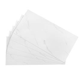 PVC Wall Panels for Interior Wall Decor-Waterproof Shower Wall Panels, Vinyl Tiles for Bathroom, Living Room, Bedroom, Office-Modern, Luxurious, Easy to Install Panels (6Pack of 23.2*11.8IN-11Sq.ft)