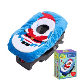Car Seat Cuties, Baby Carrier Seat Cover for Infant Seat or Stroller, Baby Car Seat Covers with Warm Plush Lining, New Baby Gift, Soft Baby Carrier Blanket Cover, Infant Halloween Costume - Santa