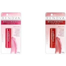 Balsamo Renova Cereza 4.8g + Balsamo Renova Fresa 4.8g Acido Hialuronico