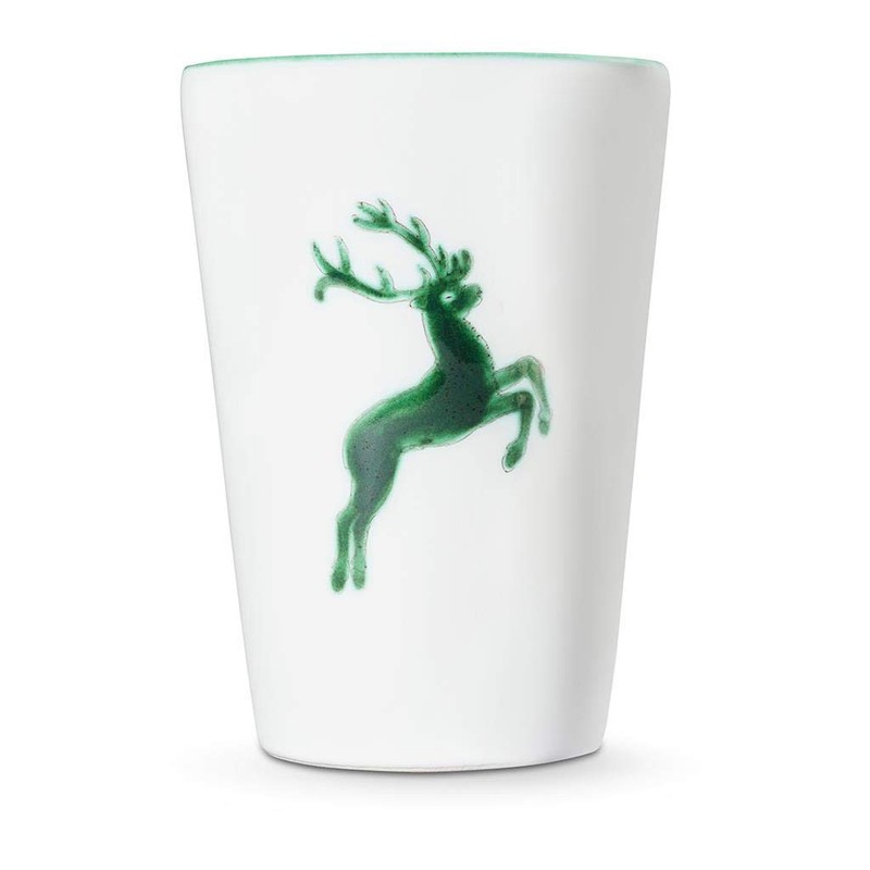 GMUNDNER KERAMIK Drinking Cup Capacity: 0.28 Litres Green Deer Crockery