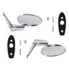 Pair(2) Chrome Door Mirrors Outside Exterior Rearview Compatible With 1966-1975