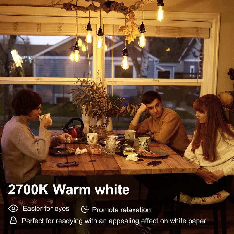 TJOY 20 Pack Vintage 8W ST58 LED Edison Light Bulbs,