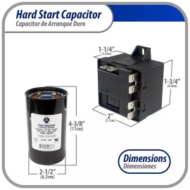 Appli Parts APHS-3 4 to 5 TON Hard Start kit 208-265 V, 1 Ph for air conditioner