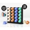 NewGround Designs Capsule Holder for Nespresso Capsules (40 Capsules) -