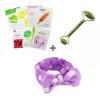 ML 10 Mascarillas Faciales + Rodillo De Jade + Diadema