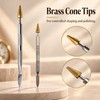 Double-Ended Leather Edge Paint Applicator Pen – Three Styles