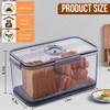 Gifhomfix 2Pcs Bread Box Bread Boxes for Kitchen Counter Airtight,